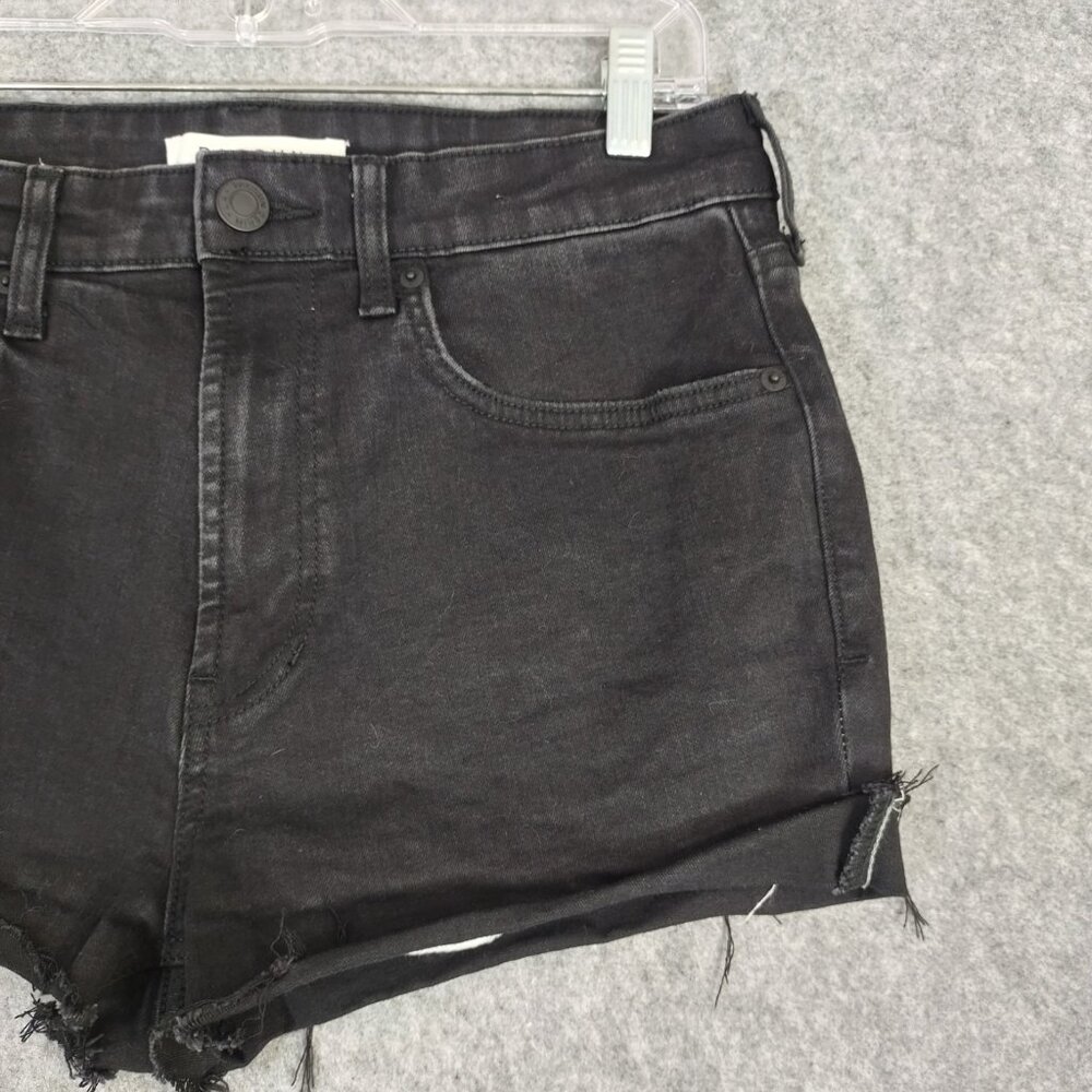 Pacsun Shorts Womens Sz 10 Black Cut-off 2" Inseam Summer Faded High Rise Grunge - Picture 3 of 16